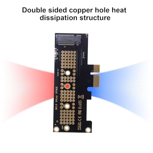 M.2 NVMe SSD to PCI-E 4.0 X1 Adapter, PCI-E M.2 NVMe Expansion PCIe X1 slot