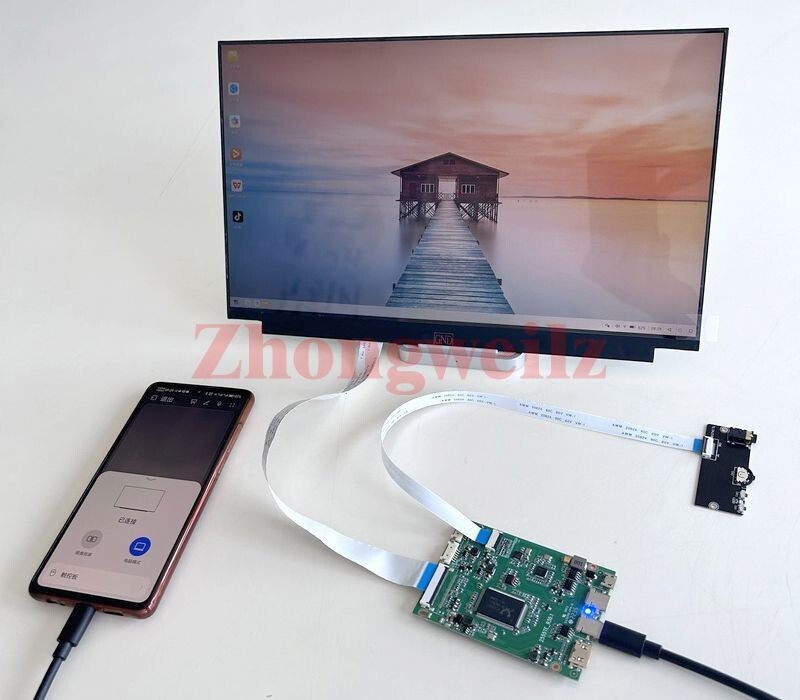For NV140FHM-N41/N43/N45 1920×1080 USB-C Mini-HDMI EDP 30-Pin Screen Drive Board