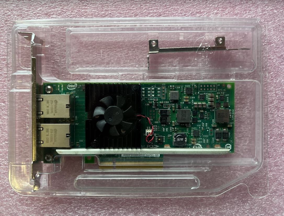 Dell Intel X540-T2 Converged Dual Port 10Gb Network Adapter 3DFV8 Both Bracket