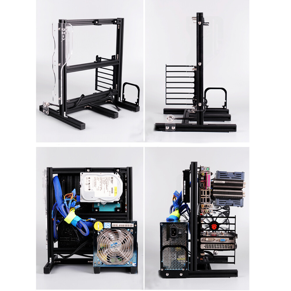 PC Frame Test Bench Fan Stand Chassic ATX ITX MATX Open Air Case Water Cooling