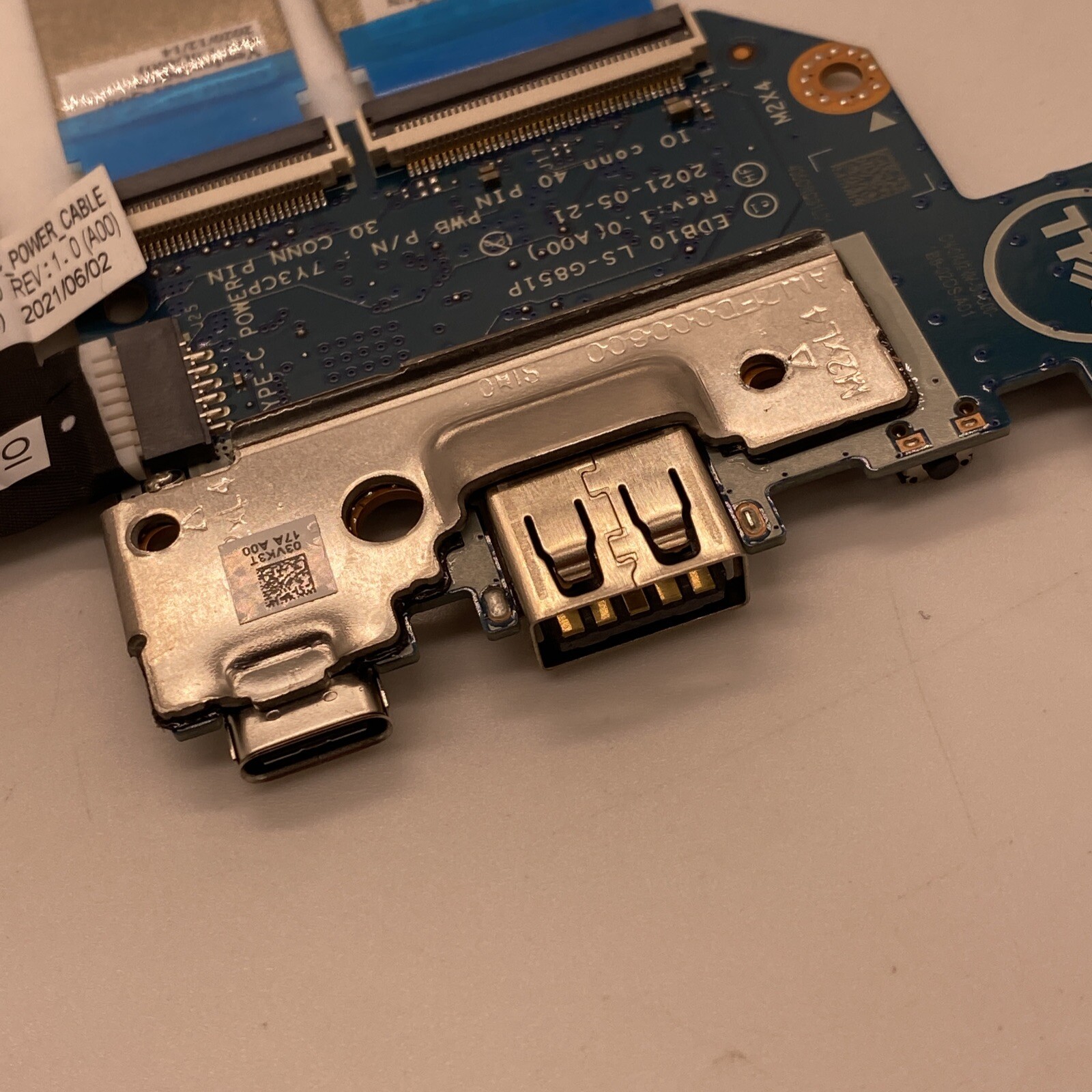 Dell Chromebook 11-3100 2-in-1 OEM USB-C/USB Port Board w/Cables – LS-G851P