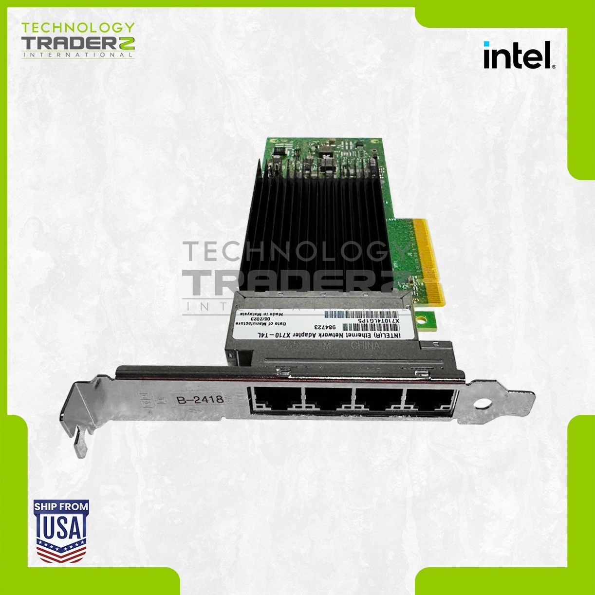 X710-T4L Intel ND4PT Quad-Port 10Gbps Copper PCI-E HBA K29826-010 X710T4LG1P5