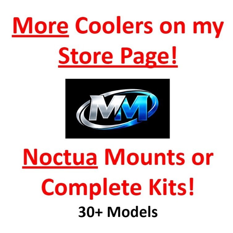 Intel X540-T2 NIC Noctua 40mm Fan Mount Cooling Shroud Cooler Kit