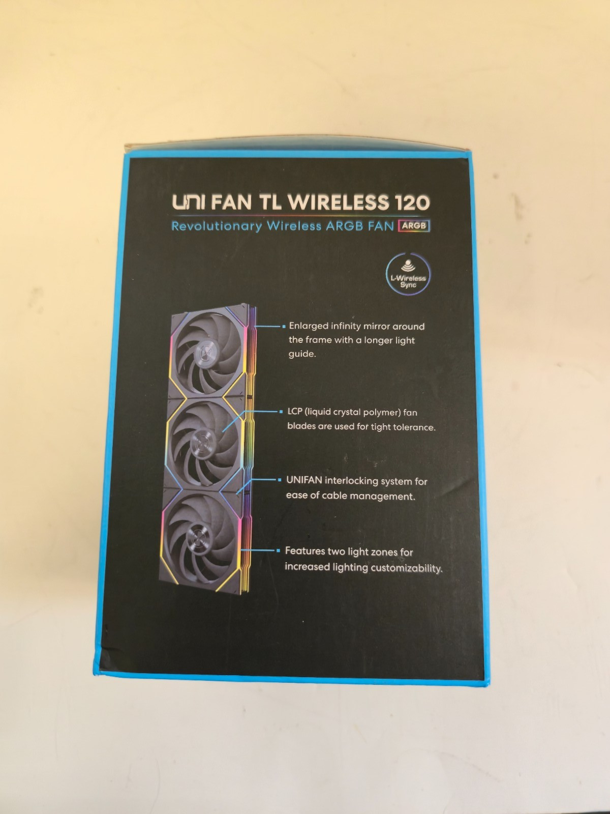 FANS ONLY – Lian Li Uni Fan TL Wireless 120 – Black – 3 Pack