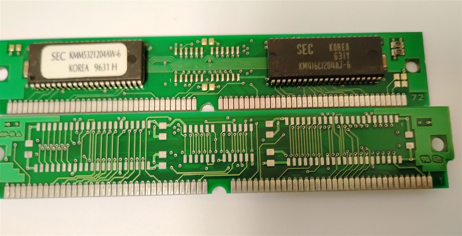 8MB 2x4MB 72-pin Simm EDO 60ns SAMSUNG KMM5321204AW-6 1Mx32 Non-Parity Ram Kit