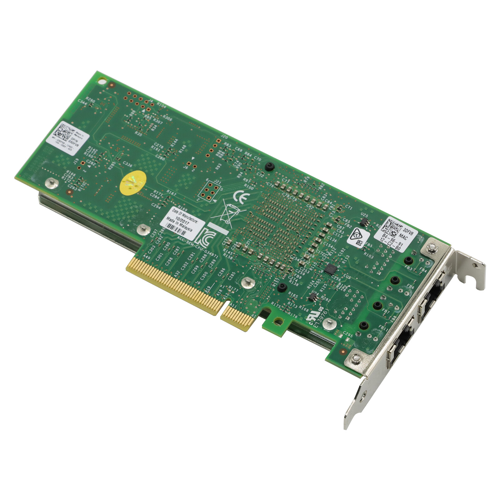 Genuine Dell/Intel X540-T2 Dual Port 10GbE Converged Network Adapter 3DFV8 Long