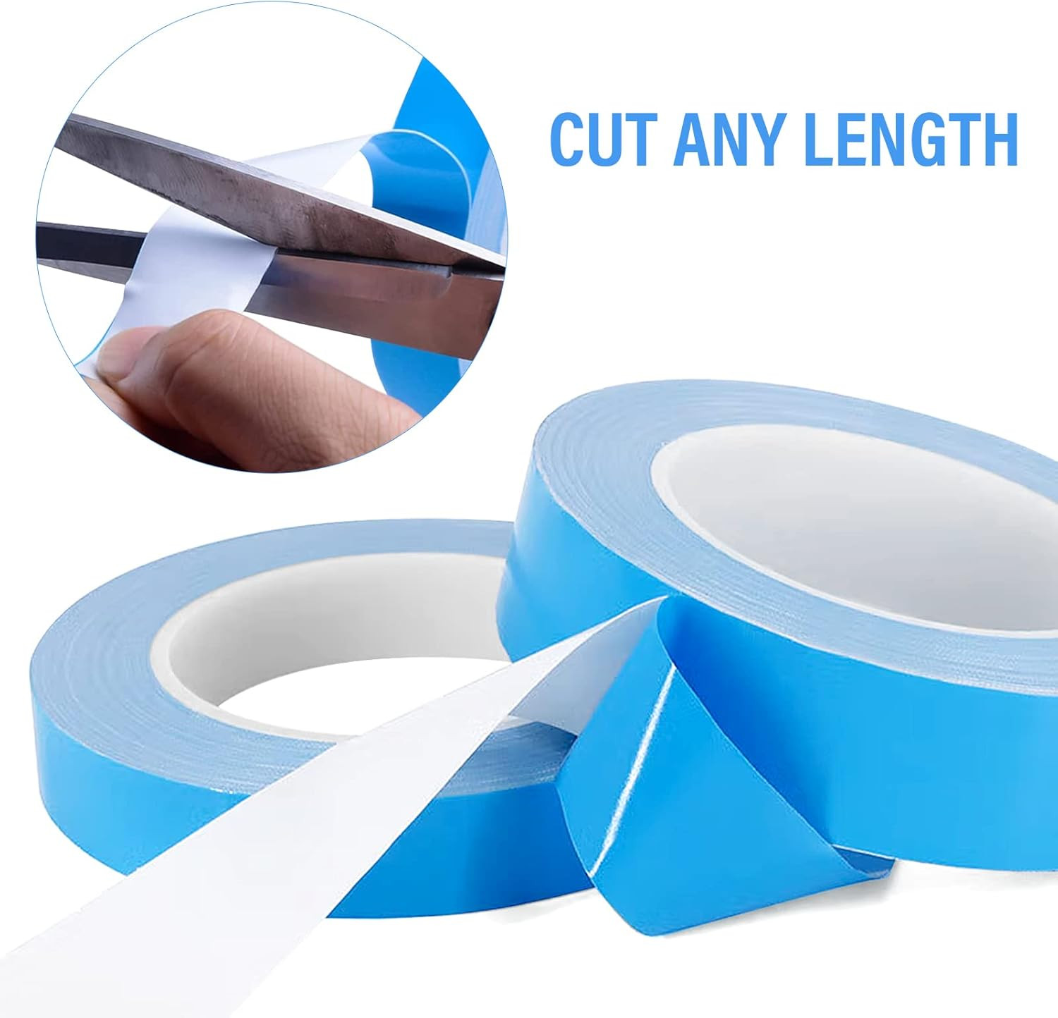 Thermal Adhesive Tape, 25m x 15mm x 0.20mm Double Side Thermal Tapes Cooling Hea