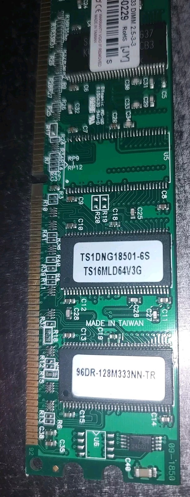 Transcend 128MB DDR333 CL2.5 DIMM