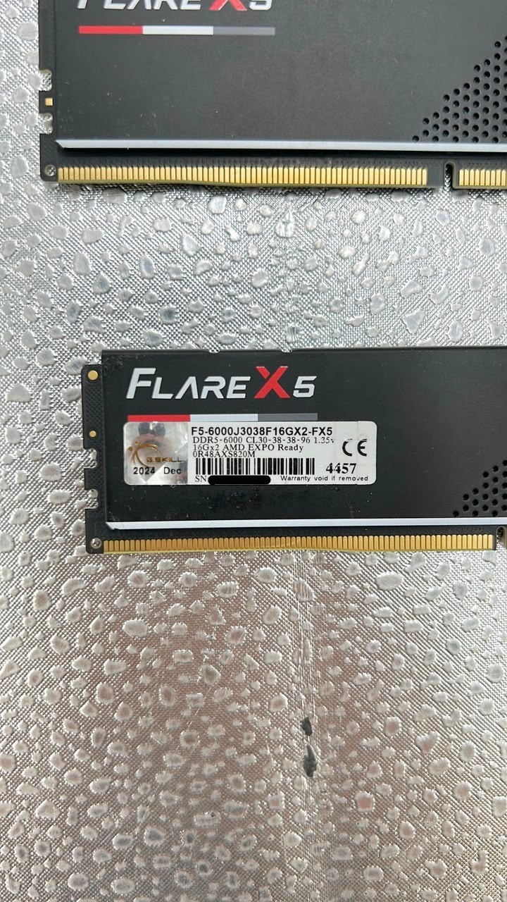 G.SKILL Flare X5 DDR5 32GB (2x16GB) 6000MT CL30 AMD EXPO F5-6000J3038F16GX2-FX5