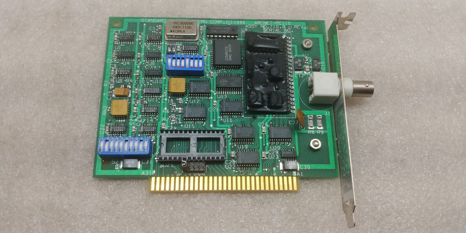 SMC Arcnet – PC110 ISA Network Card 710.051 Rev. A GREAT CONDITION FREE SHIP!!!