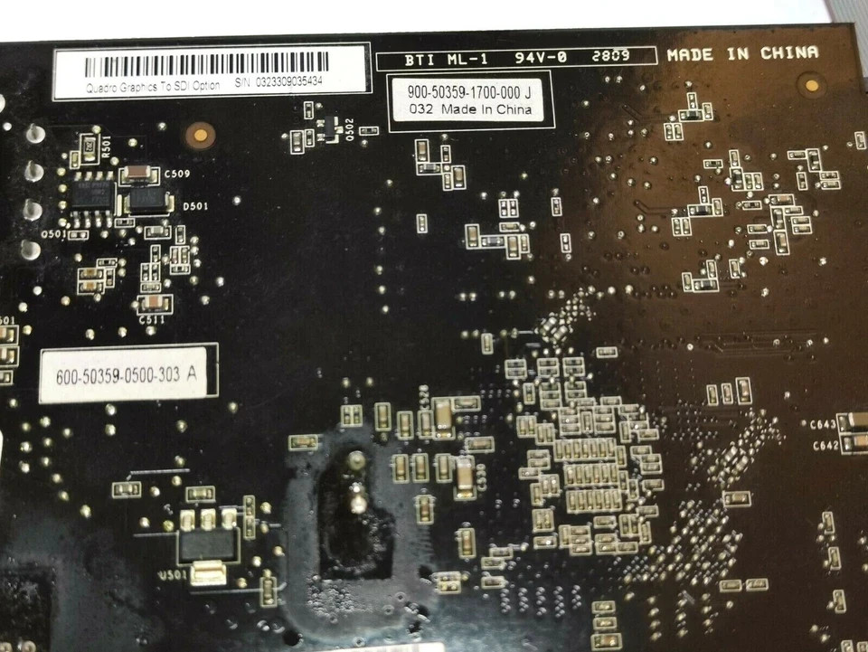 VERY GOOD NVIDIA PNY QUADRO GRAPHICS TO SDI OPTION VCQFXSDIOPT2 VIDEO CARD BOARD