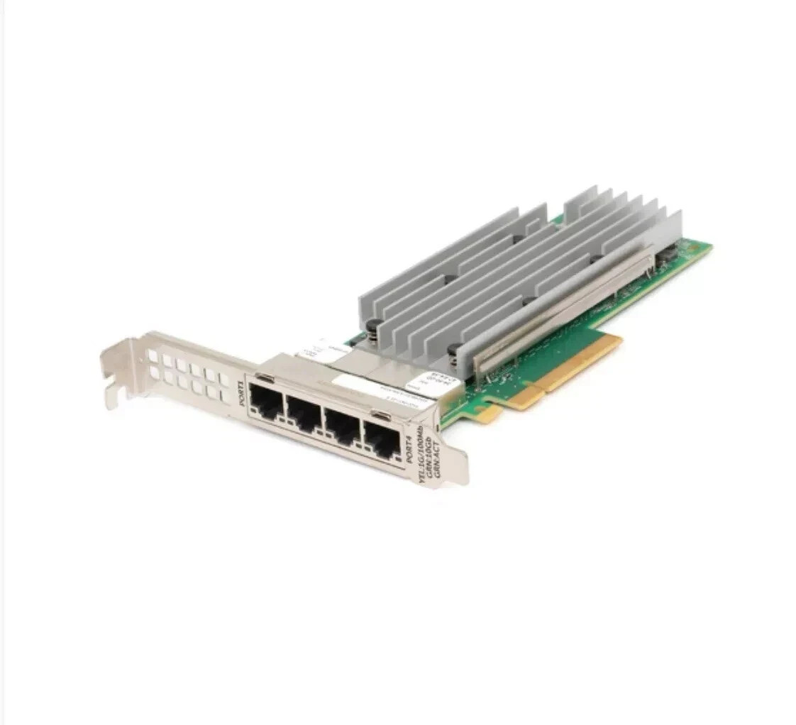 New Dell Qlogic QL41164HFRJ Quad Port 10GbE RJ-45 10GBase-T Network Card 33M0K