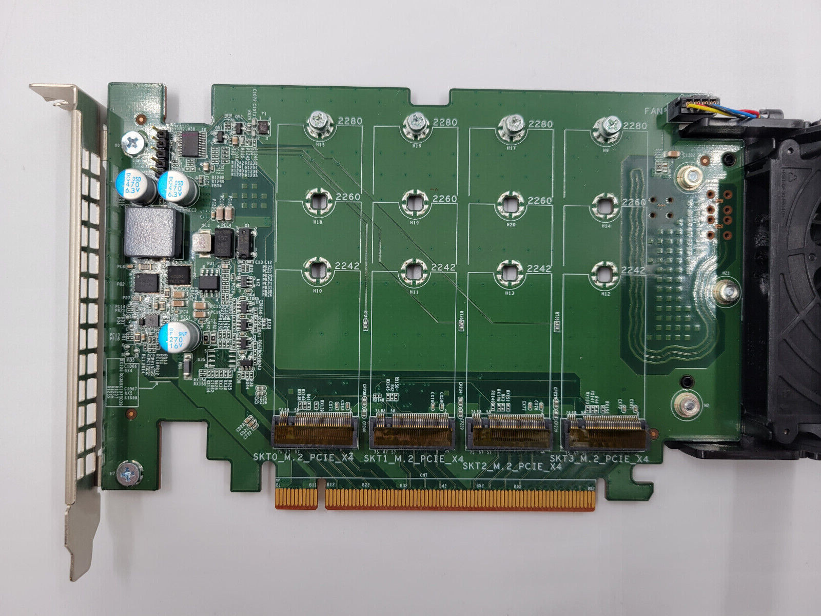 Dell DPWC400 Quad M.2 PCIe Solid State Drive Adapter Card P/N:080G5N 06N9RH