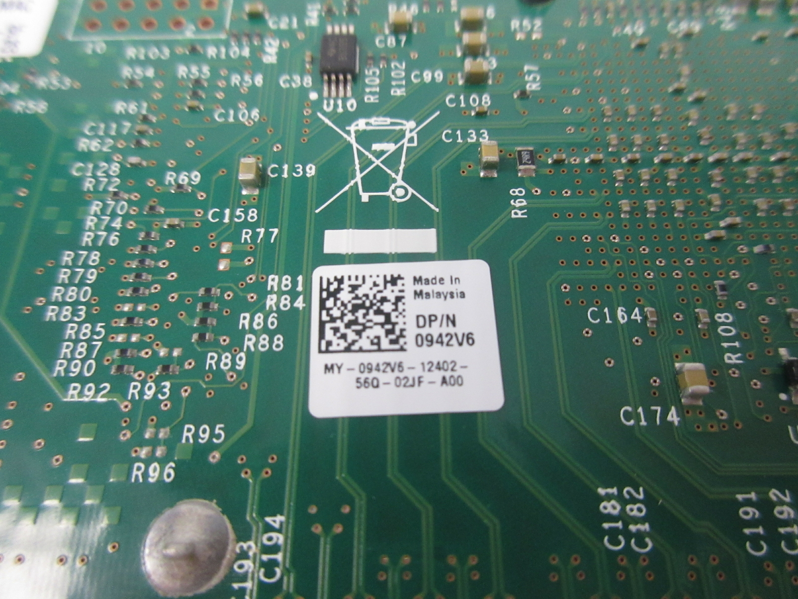 Dell Intel X520-DA2 10G Dual Port Network Adapter Low Profile D P/N 942V6 C4*552