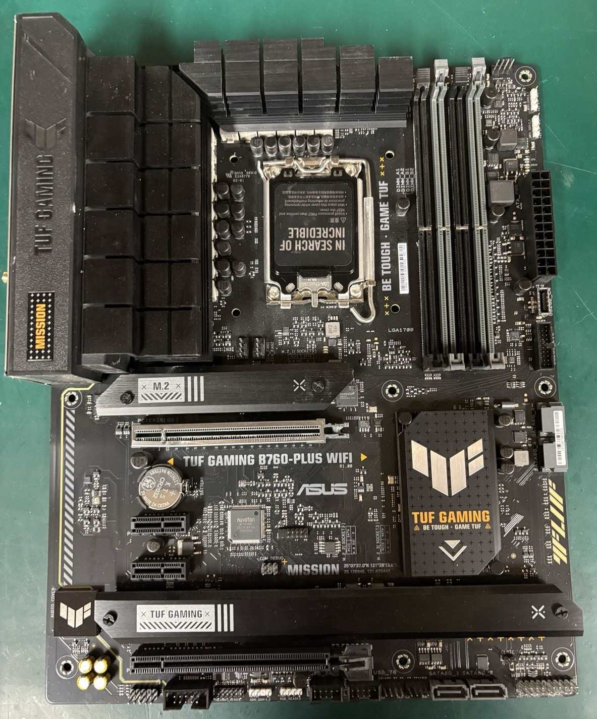 ASUS TUF GAMING B760-PLUS WIFI ATX LGA1700 DDR5 Motherboard for Intel Gaming