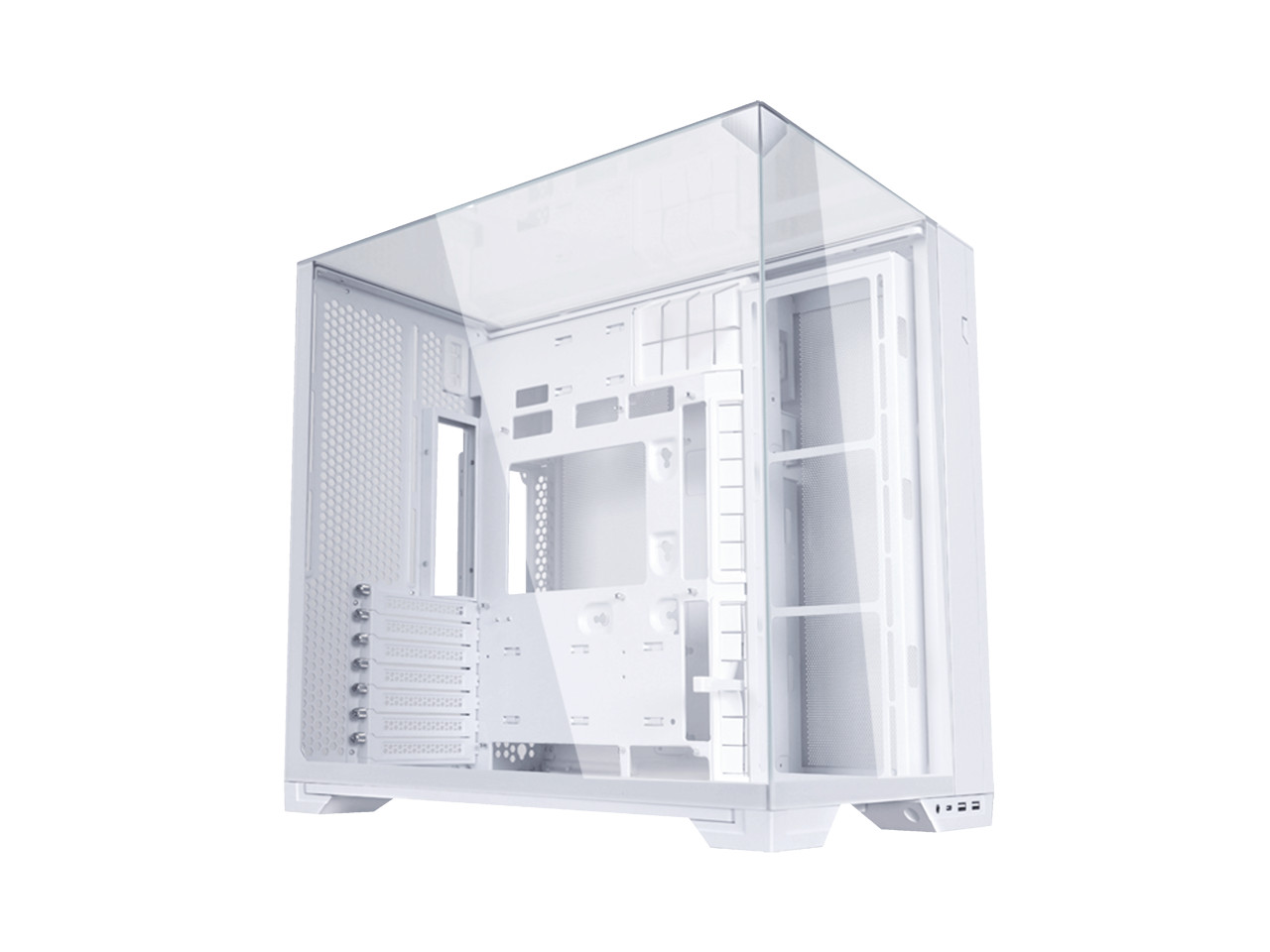 LIAN LI O11 vision compact white color Aluminum / Steel / Tempered Glass ATX Mid