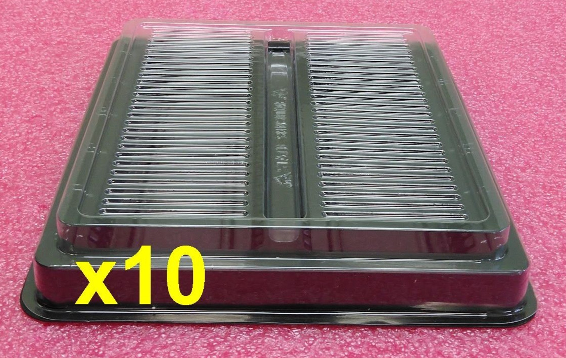Lot of 10 – SO-DIMM Memory Module Tray – DDR1 DDR2 DDR3 – Fits 50 PCS per tray