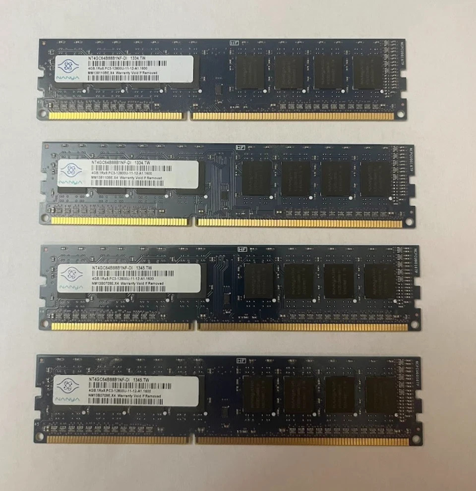 16GB 4x4GB PC3-12800U Dell OptiPlex 7010 7020 9010 9020 990 980 790 Ram Memory