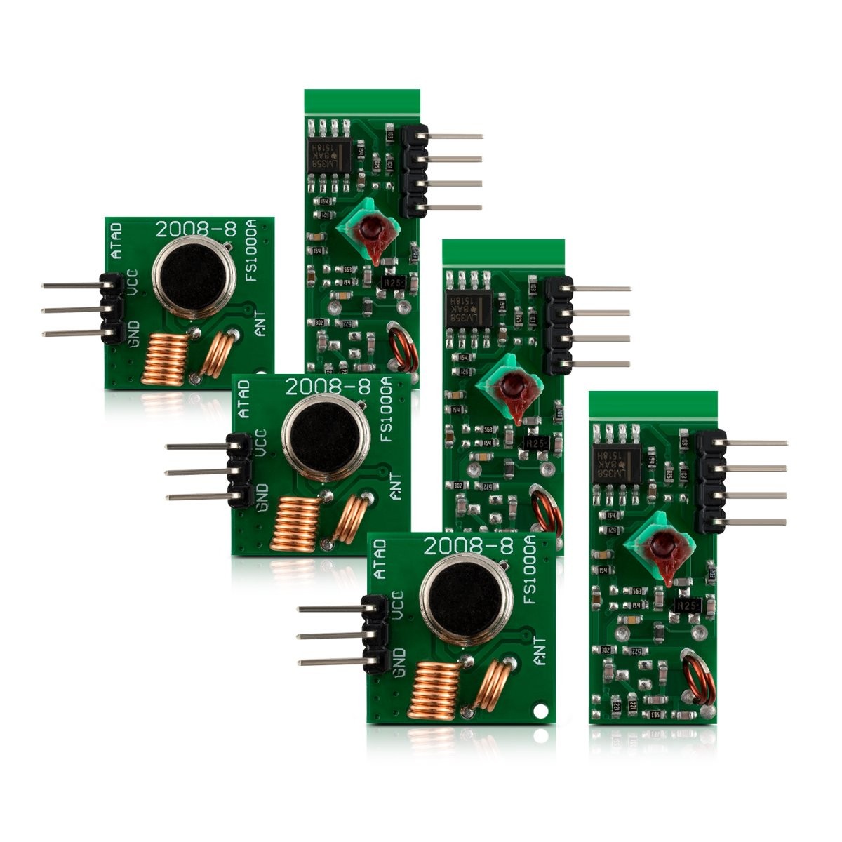 433 MHz Transmitter and Receiver Module Kit for Remote Control Raspberry Pi A…