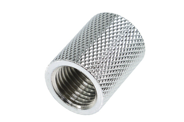 Alphacool HF G1/4″ Female to Female Extender Fitting, 22mm, Chrome, 4-pack