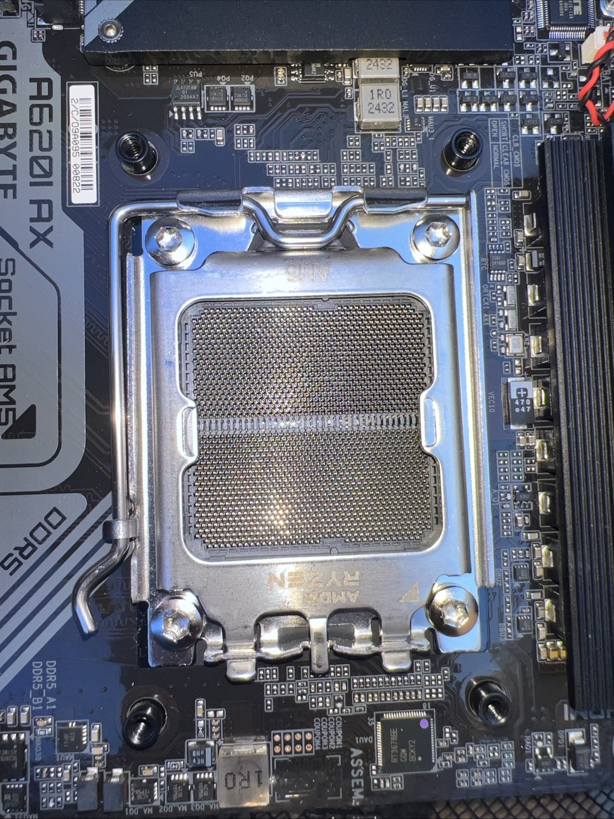 Gigabyte A620I AX AM5 Mini-ITX Motherboard LGA 1718, AMD, DDR5, Ultra Durable