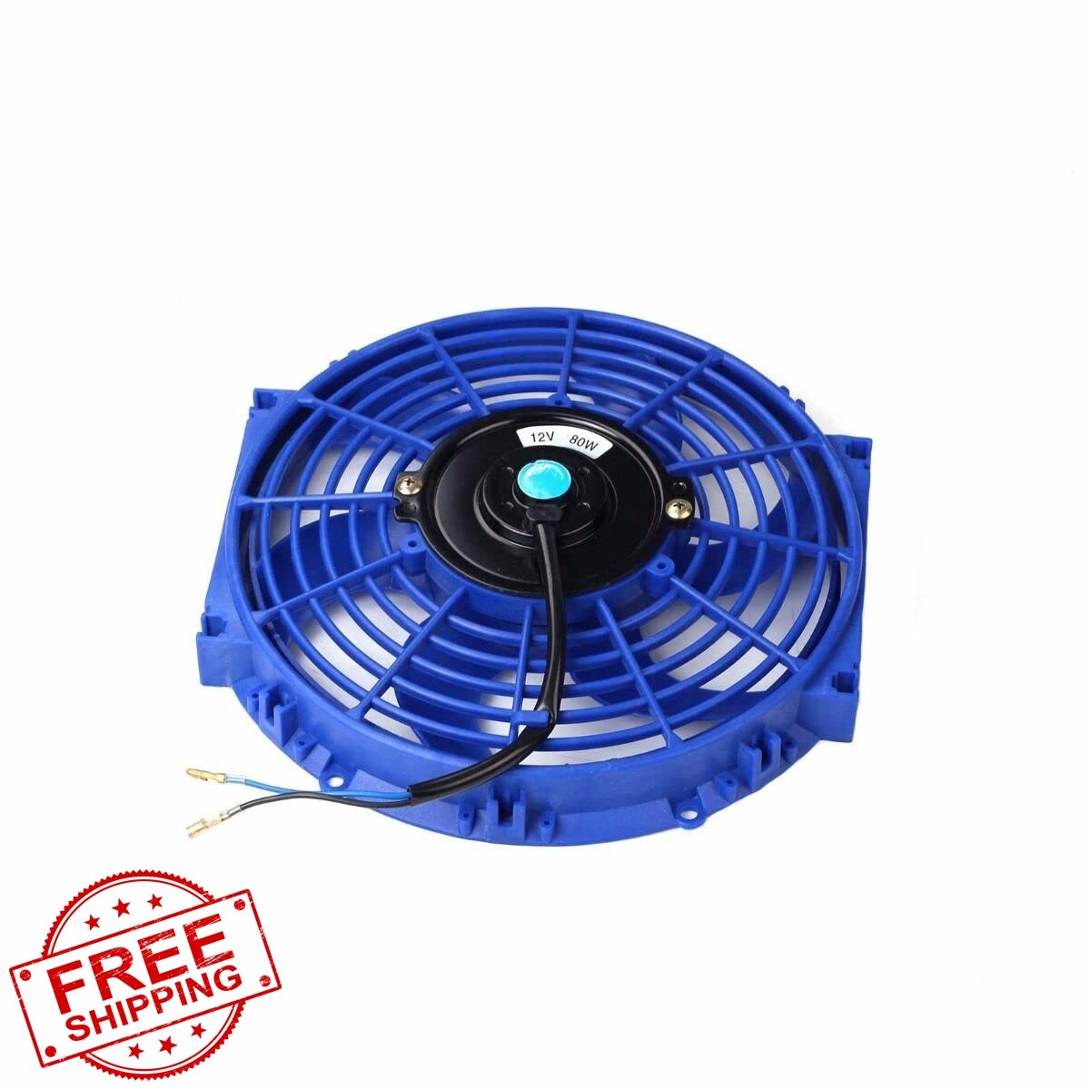 FSBCGT 2PCS 10 inch Blue Electric Radiator Fan