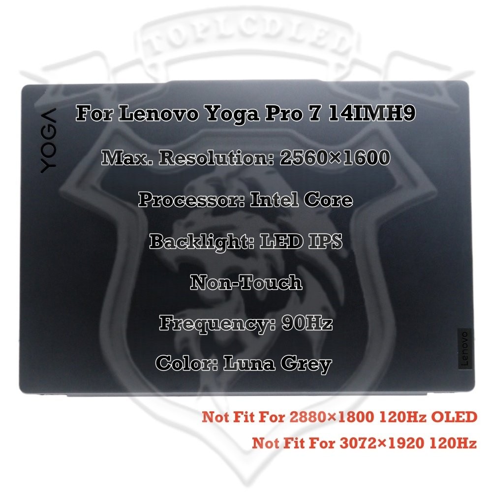 Lenovo Yoga Pro7 14IMH9 83E2000FRM LCD Anzeige Komplett Baugruppe LED/OLED Panel