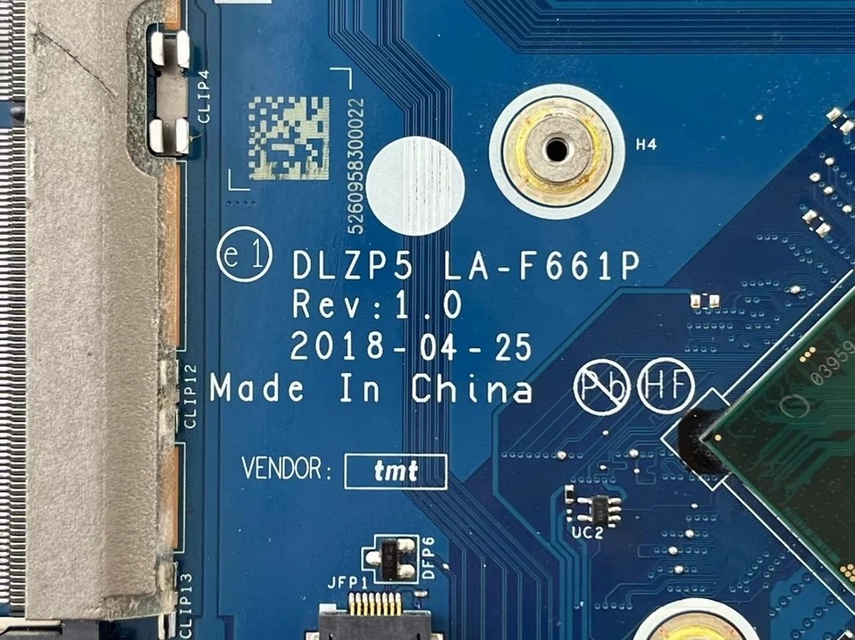 5B20Q96463 LA-F661P For Lenovo 730-15IKB GTX1050 8GB w/ I7-8550U CPU Motherboard
