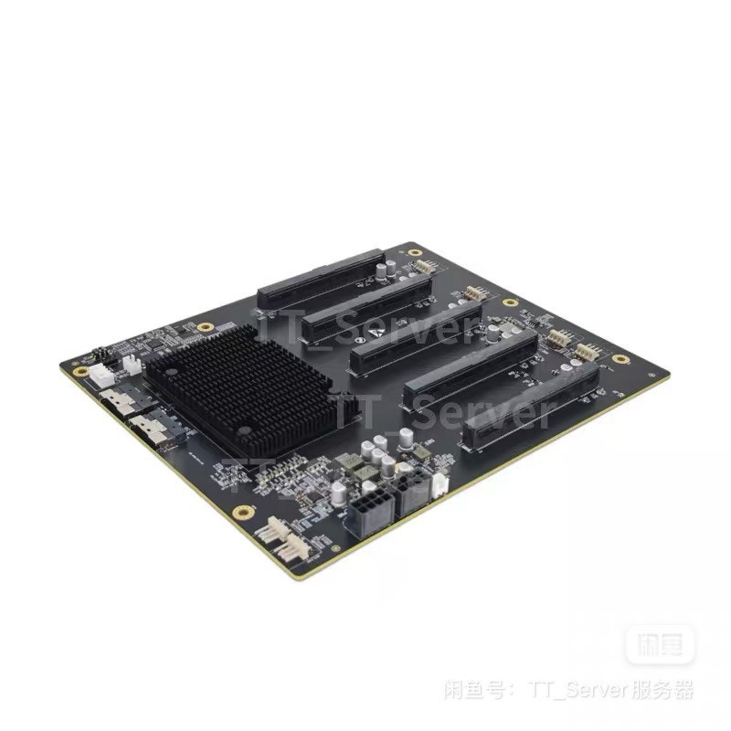 plx88096 PCIe 4.0 expansion card quad-card GPU baseboard 65mm width