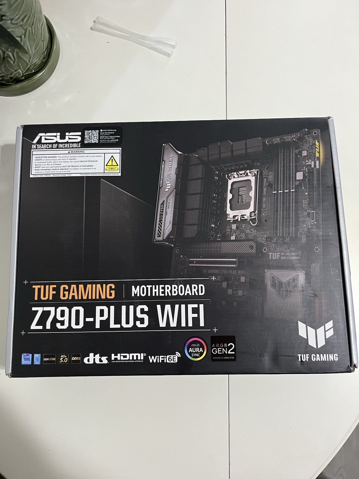ASUS TUF GAMING Z790-PLUS WIFI ATX LGA1700 DDR5 WiFi Gaming Motherboard