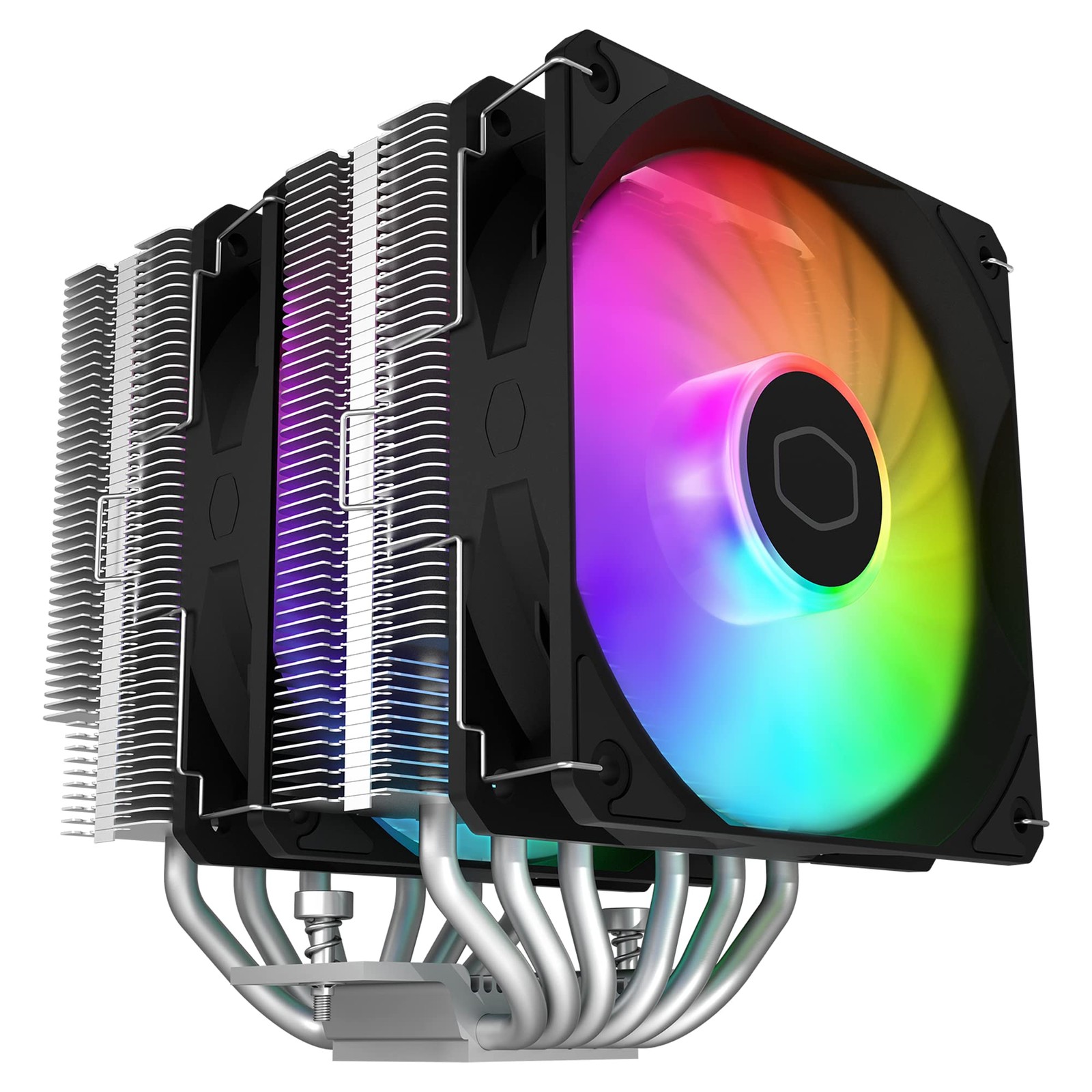 Cooler Master Hyper 620S Dual Tower CPU Air Cooler, ARGB Sync, 120mm PWM Fan -S