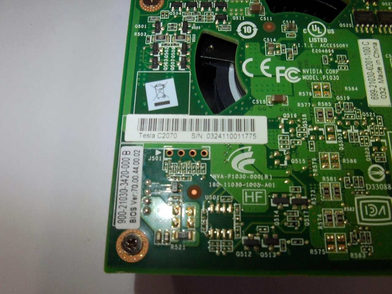 Nvidia Tesla C2070 6GB GDDR5 Video Graphics Accelerator Card (V2013)