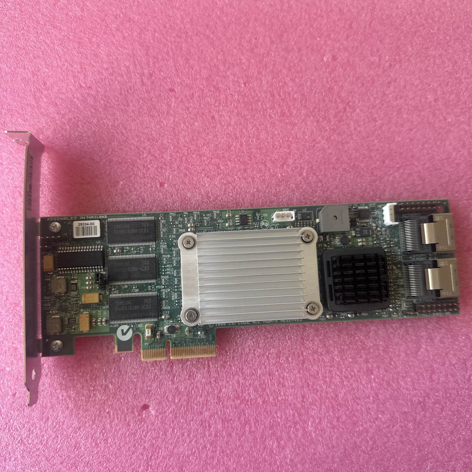 LSI Logic MegaRAID SAS 8308ELP RAID Controller Card