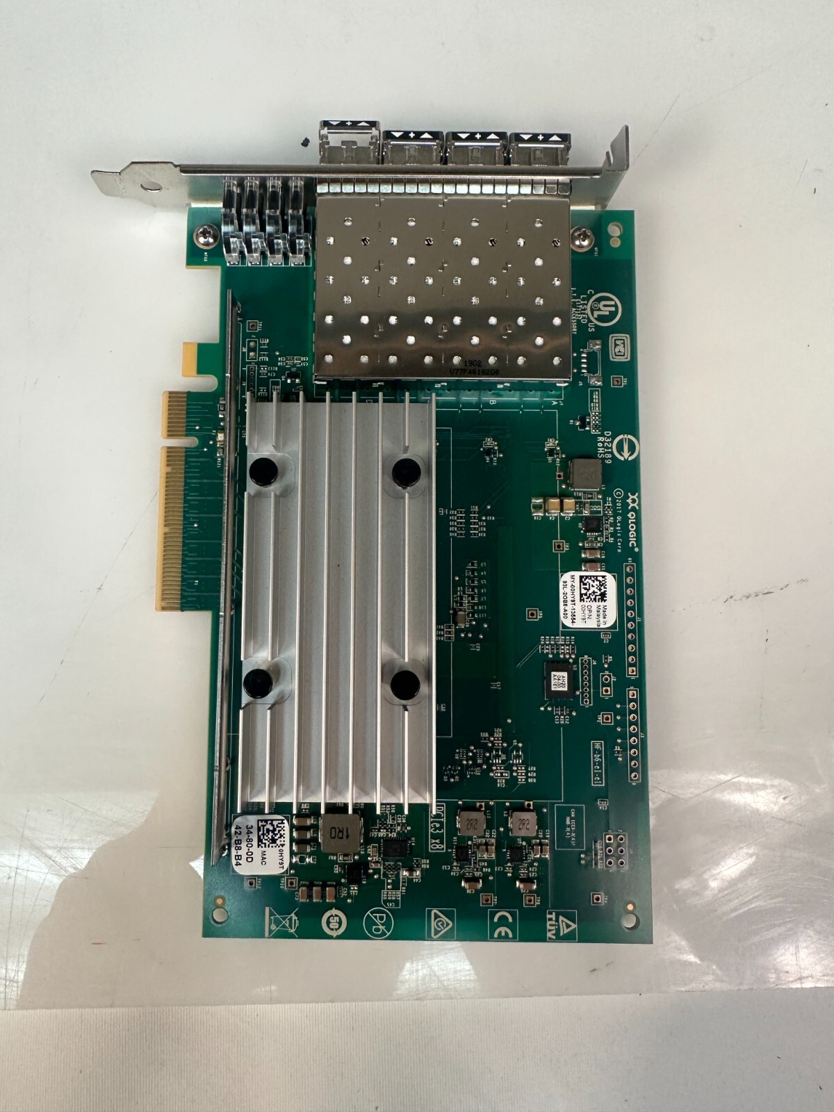 Dell QLogic QL41164HFCU-DE 4-Ports SFP+ 10Gbps Network Card 0HY9T