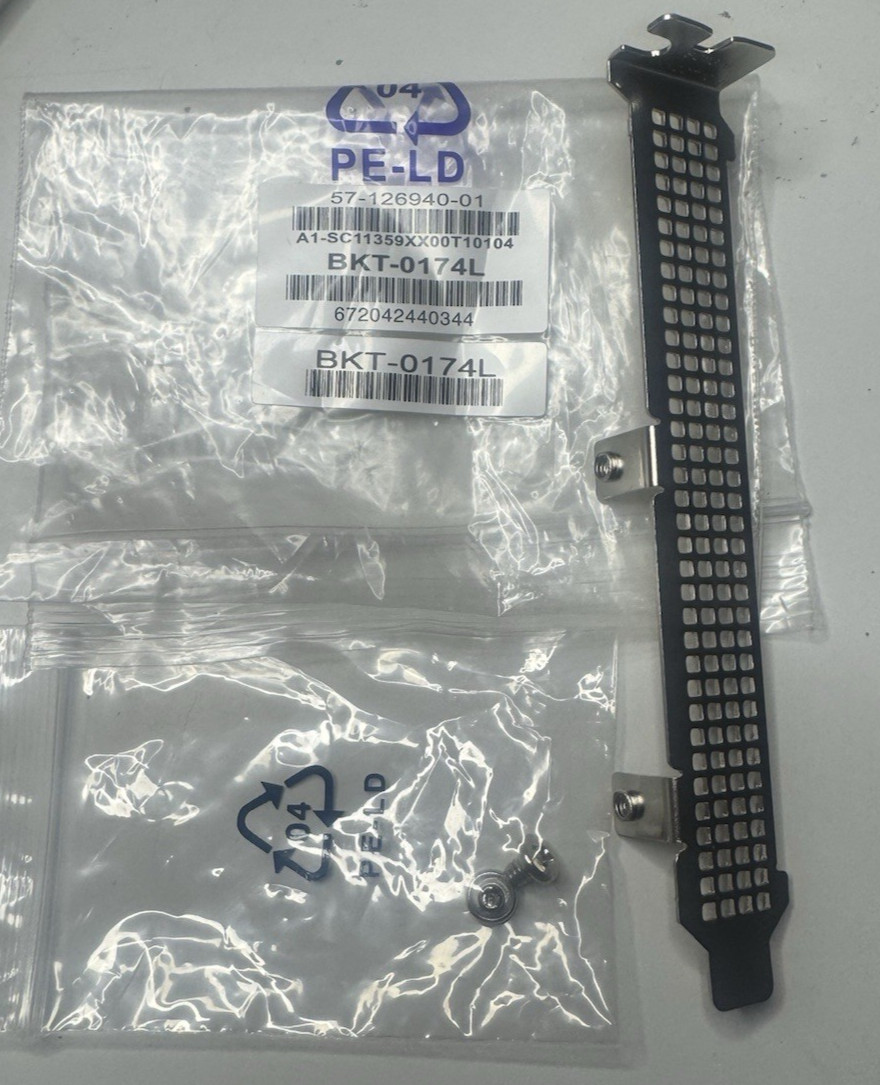 Supermicro BKT-0174L Standard Full Height Bracket AOC PCI Bracket W/ Screws