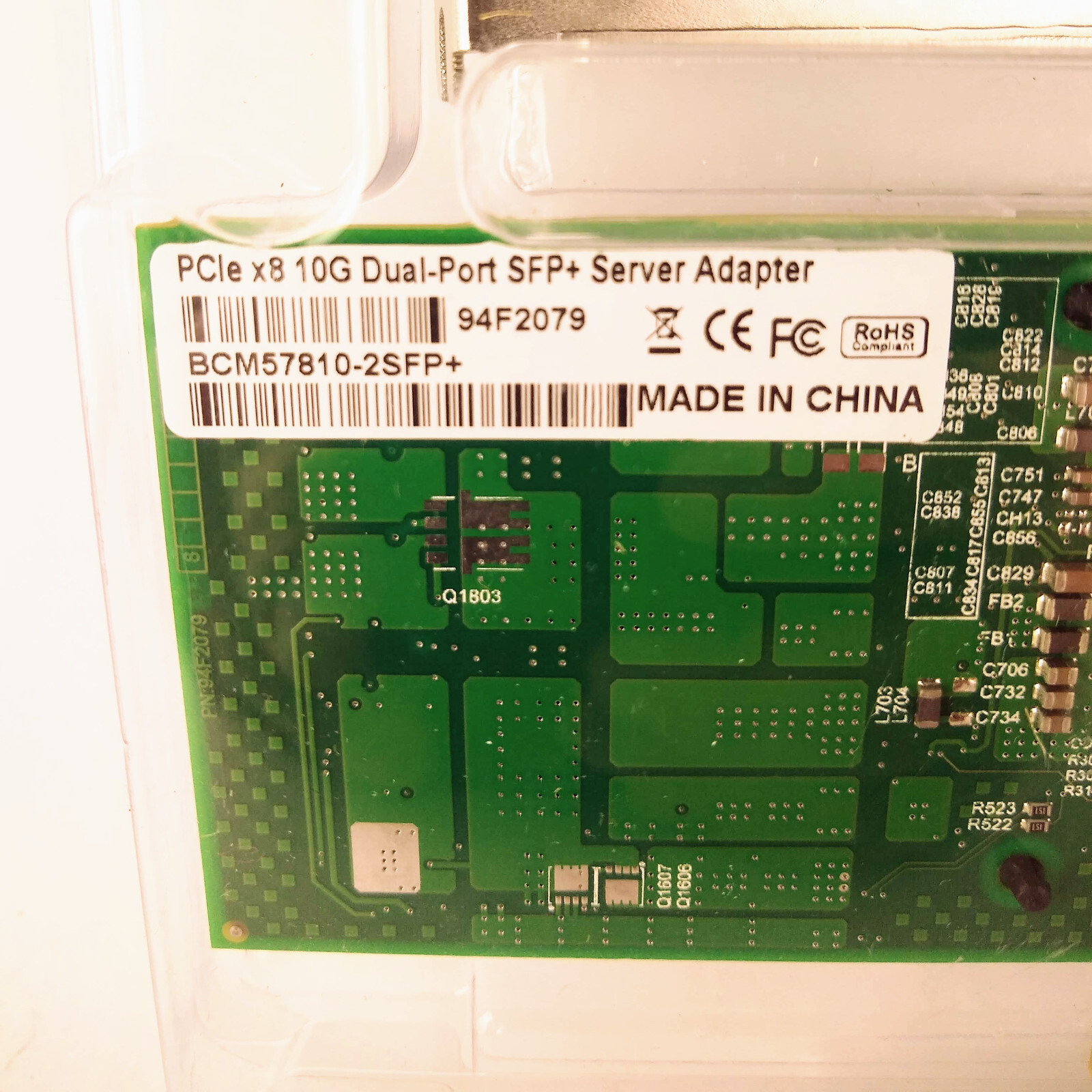 Broadcom BCM57810-2SFP+ Dual Port 10Gbps SFP+ PCI-E 2.0 x8 Server Adapter
