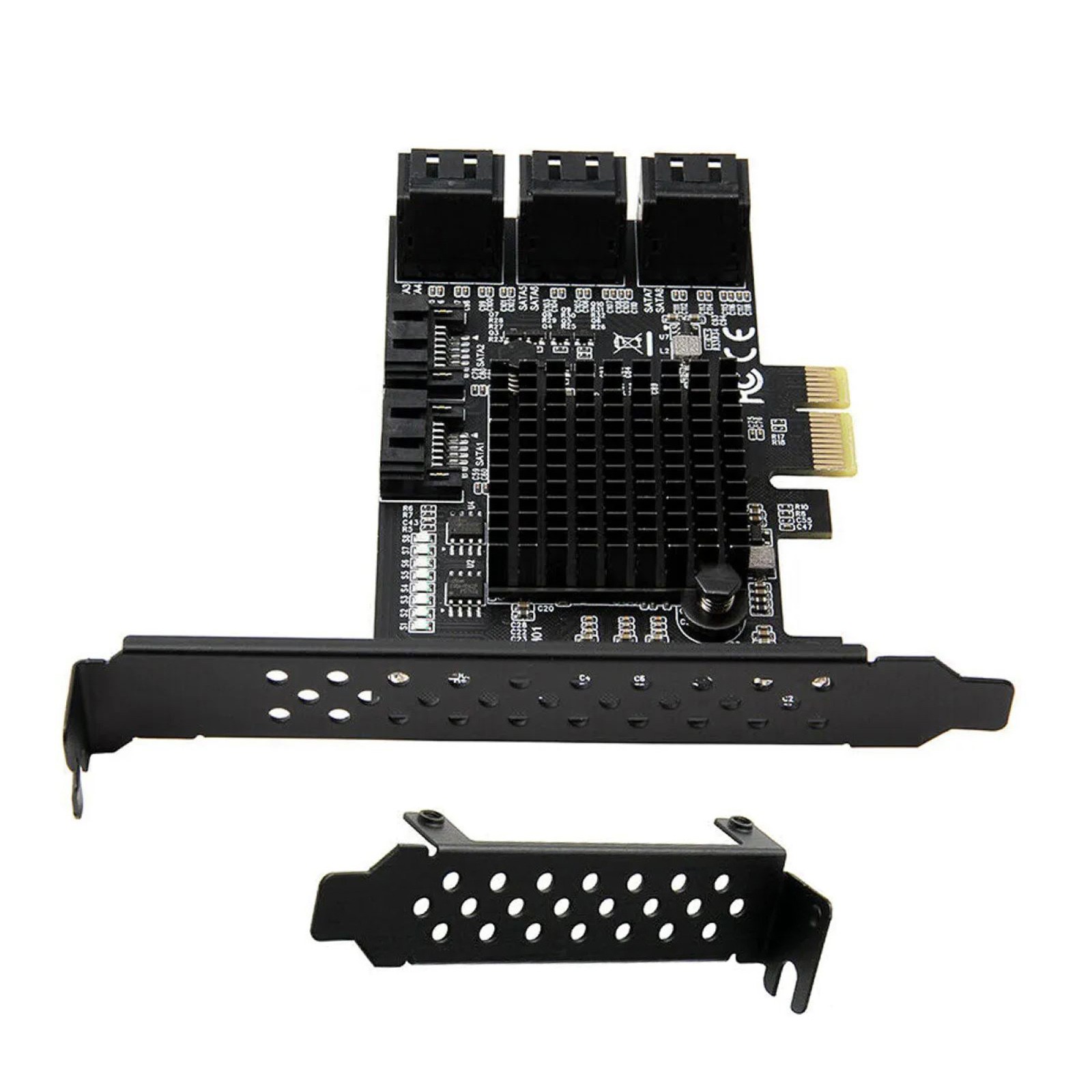 8-Port SATA 3.0 PCI Express Expansion Card PCI-E Controller 6G Adapter for HDD