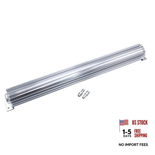 1 Set Transmission Cooler 24″ Dual Pass Satin Aluminum Finned Transmission
