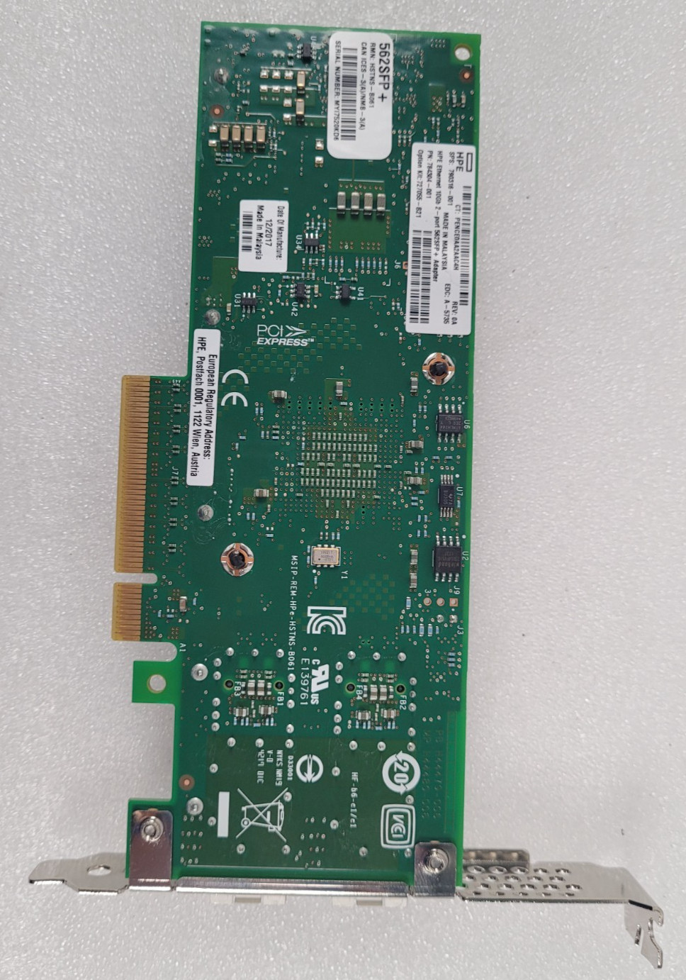 HP HPE 562SFP+ 10Gb 2-port Ethernet Adapter 790316-001 784304-001 High Profile