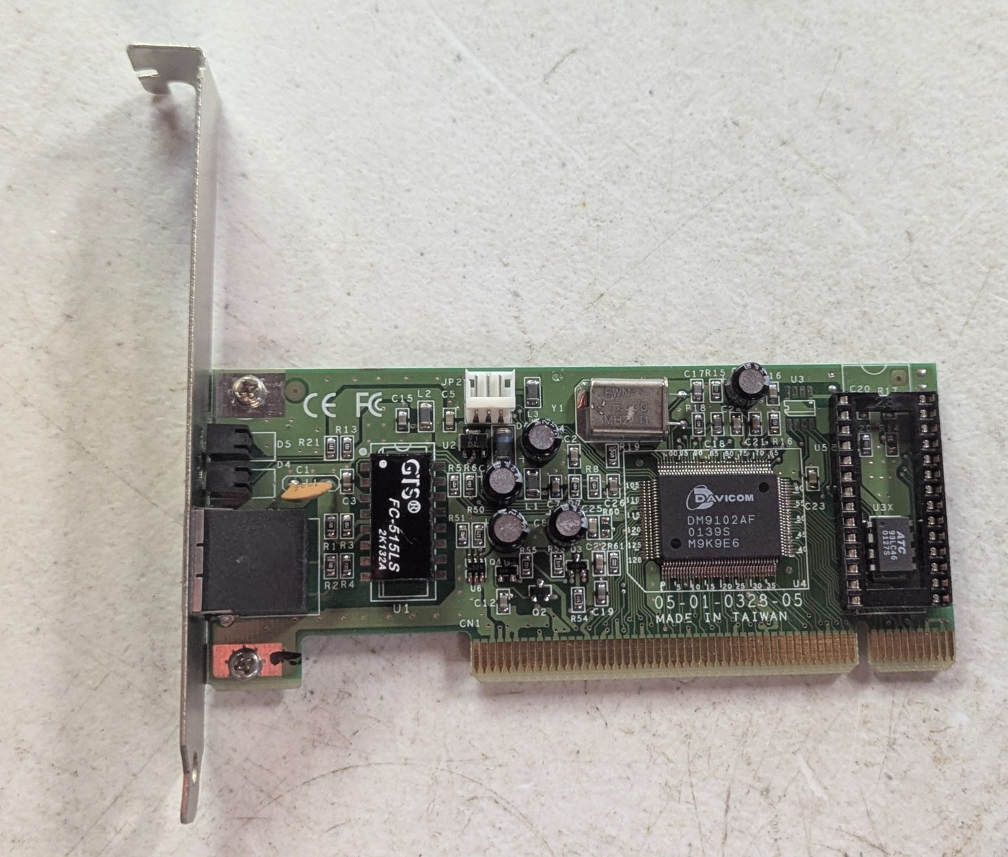 Dell 07C712 PRO200WE Davicom DM9102AF PCI 10/100 RJ-45 Ethernet Card