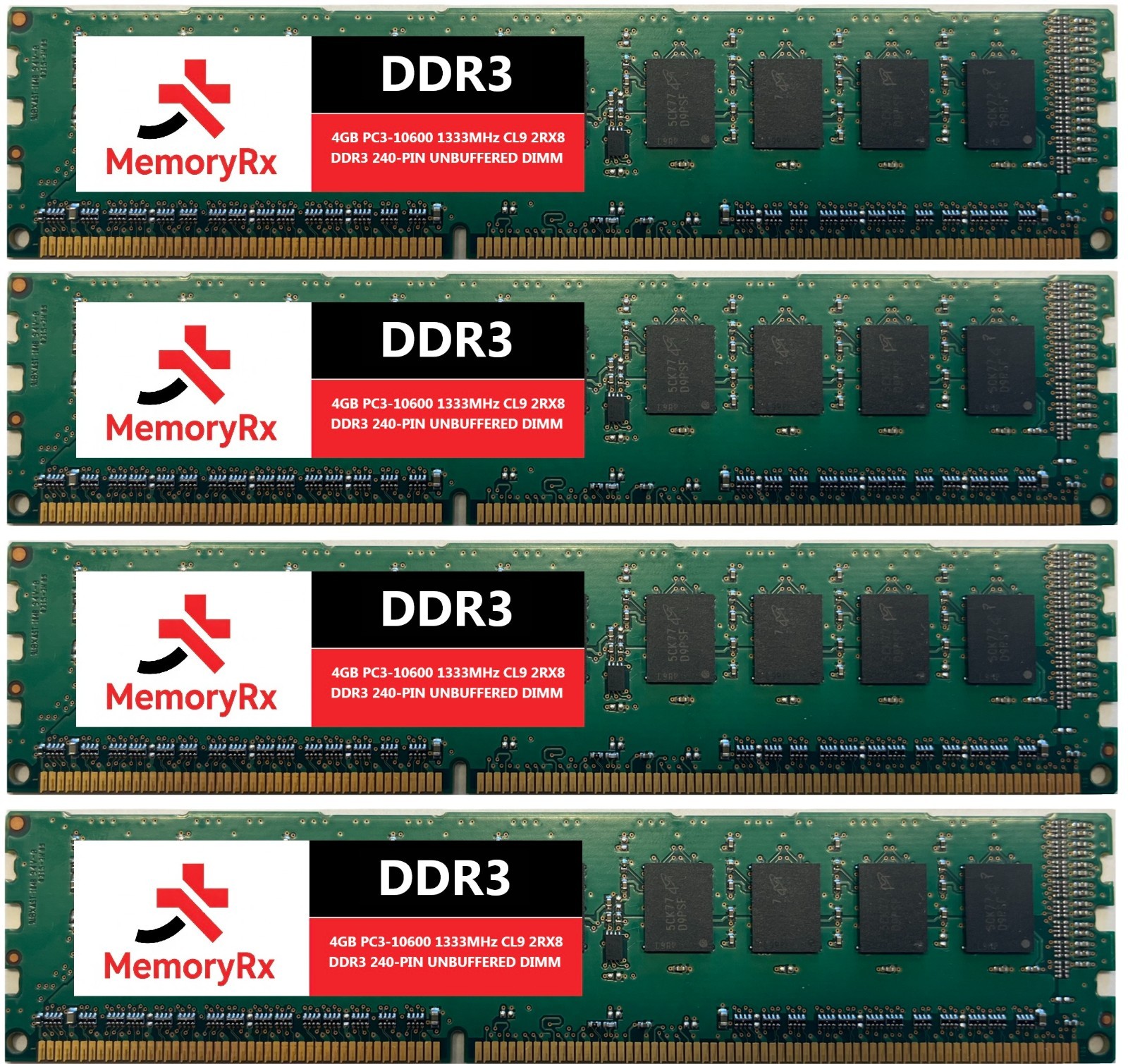 16GB (4GB X4) DDR3 1333MHz Memory RAM for Dell Optiplex 380, 390, 780, 790, 990