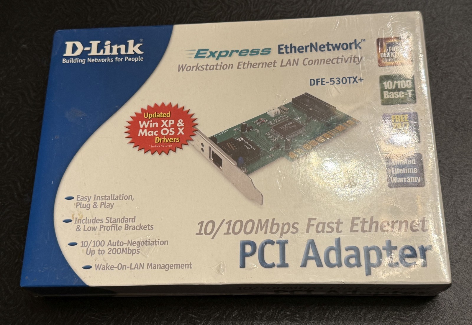 D-LINK NETWORK DFE-530TX+ 10/100 Mbps DESKTOP PC Network Ethernet Plug Play