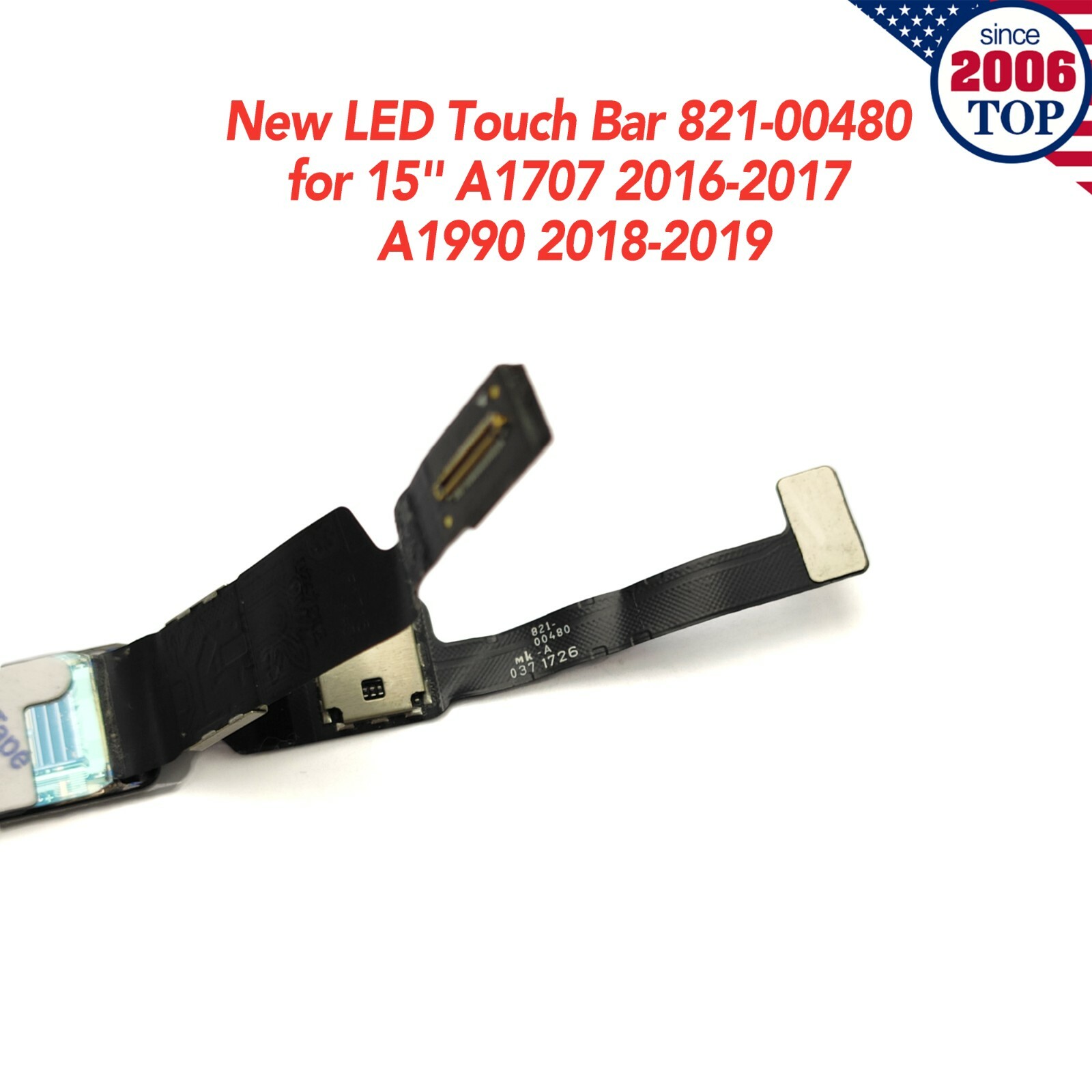 New LED Touch Bar 821-00480 for Macbook Pro 15″ A1707 2016-2017 A1990 2018-2019