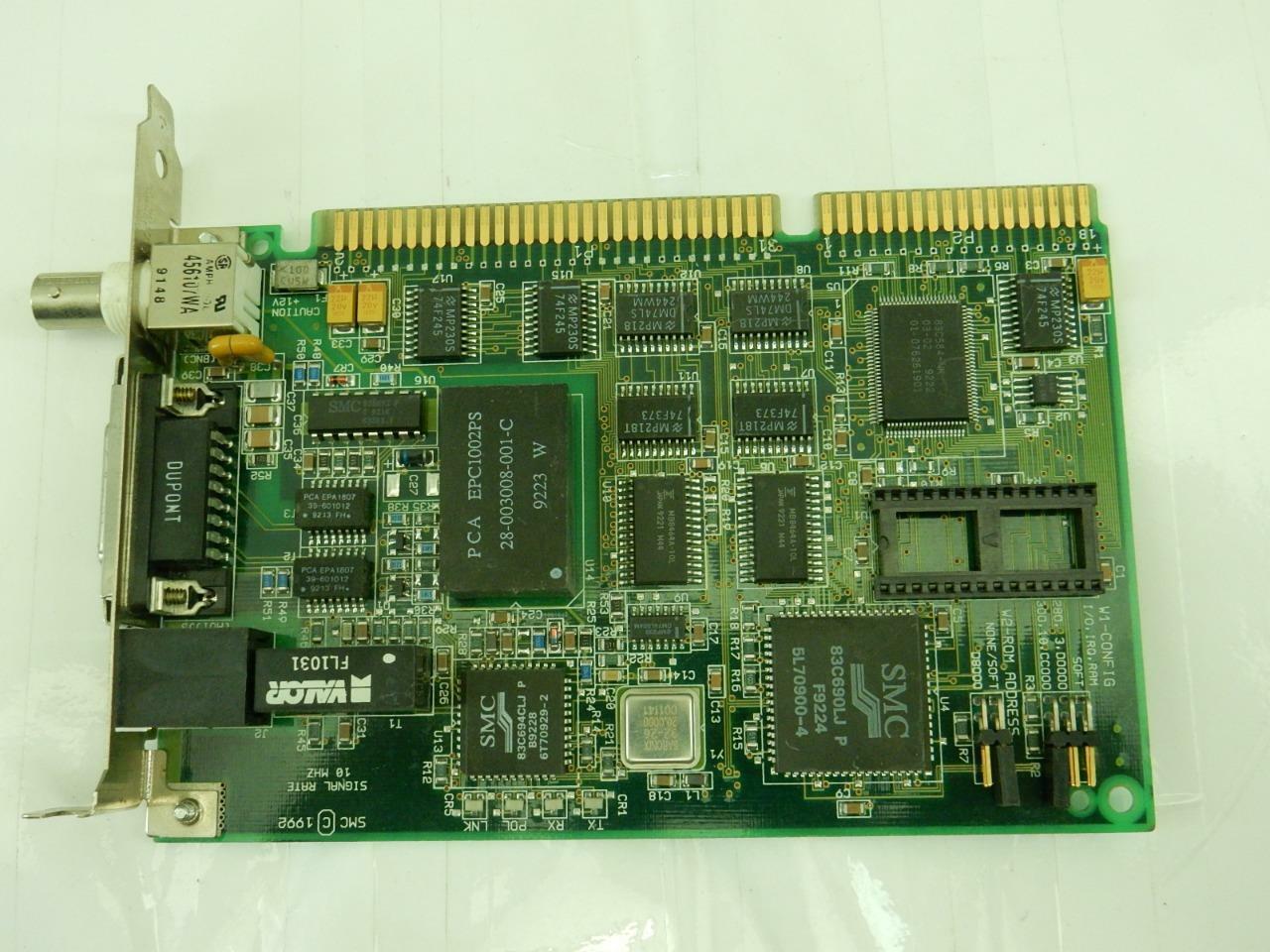 SMC 8013EWC 60-600406-002 16 BIT ISA PC Interface Card PCA Board Assembly