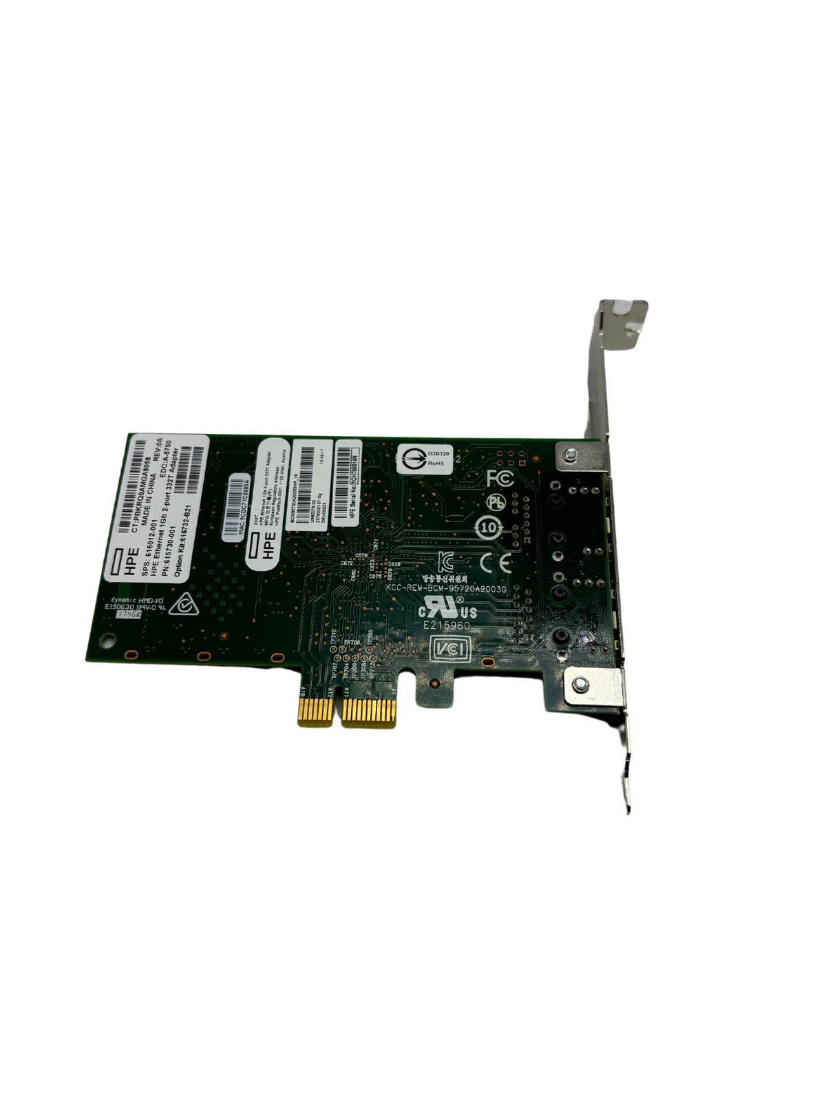 HP 616012-001 332T 2Port Ethernet Adapter