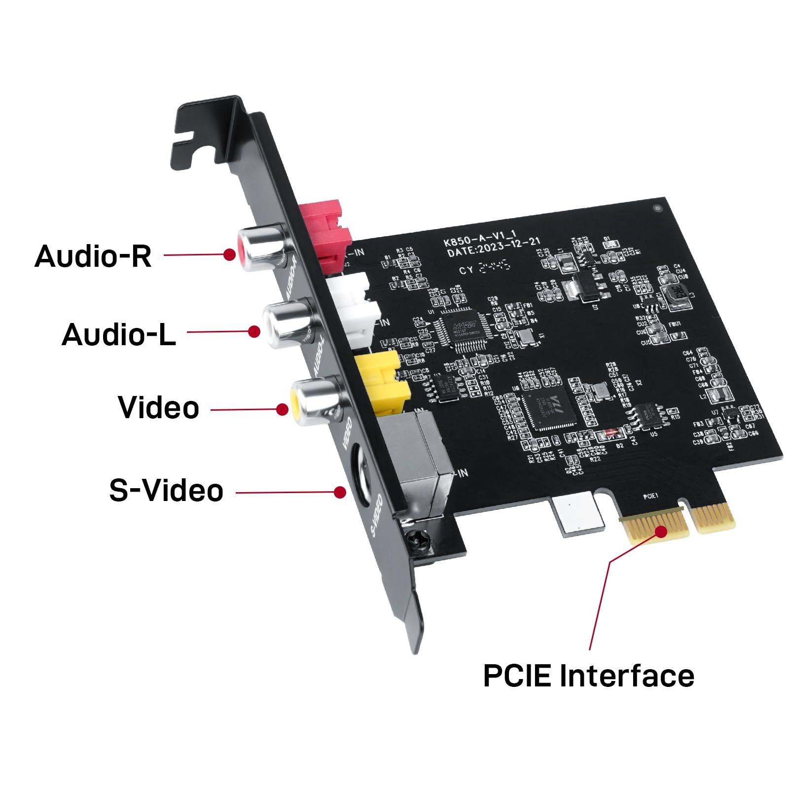 PCIE Video Capture Card, Ultra-Low Latency Pass-Through Capture Board for Ret…