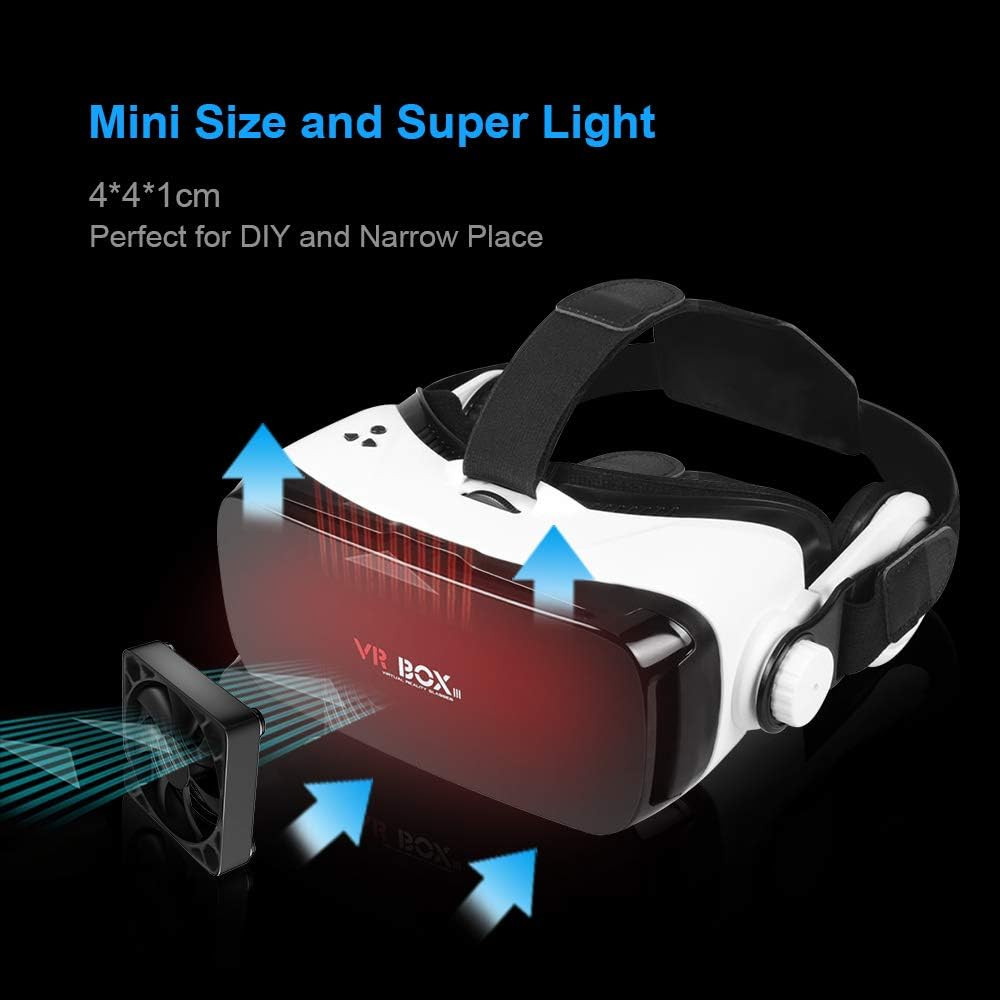 40Mm USB Fan with 3 Speed Control USB Ventilator 5V Max 5300RPM High Flow VR Coo