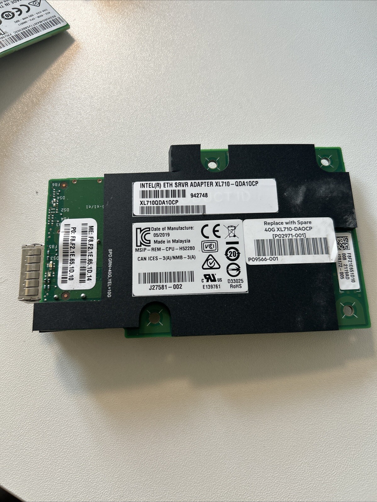 Intel Network XL710-QDA1OCP 40GB Ethernet Server Adapter XL710-QDA1