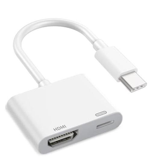 Apple USB-C to HDMI Adapter 4K@120Hz for iPhone 15 16 17 to TV, MFi Certified