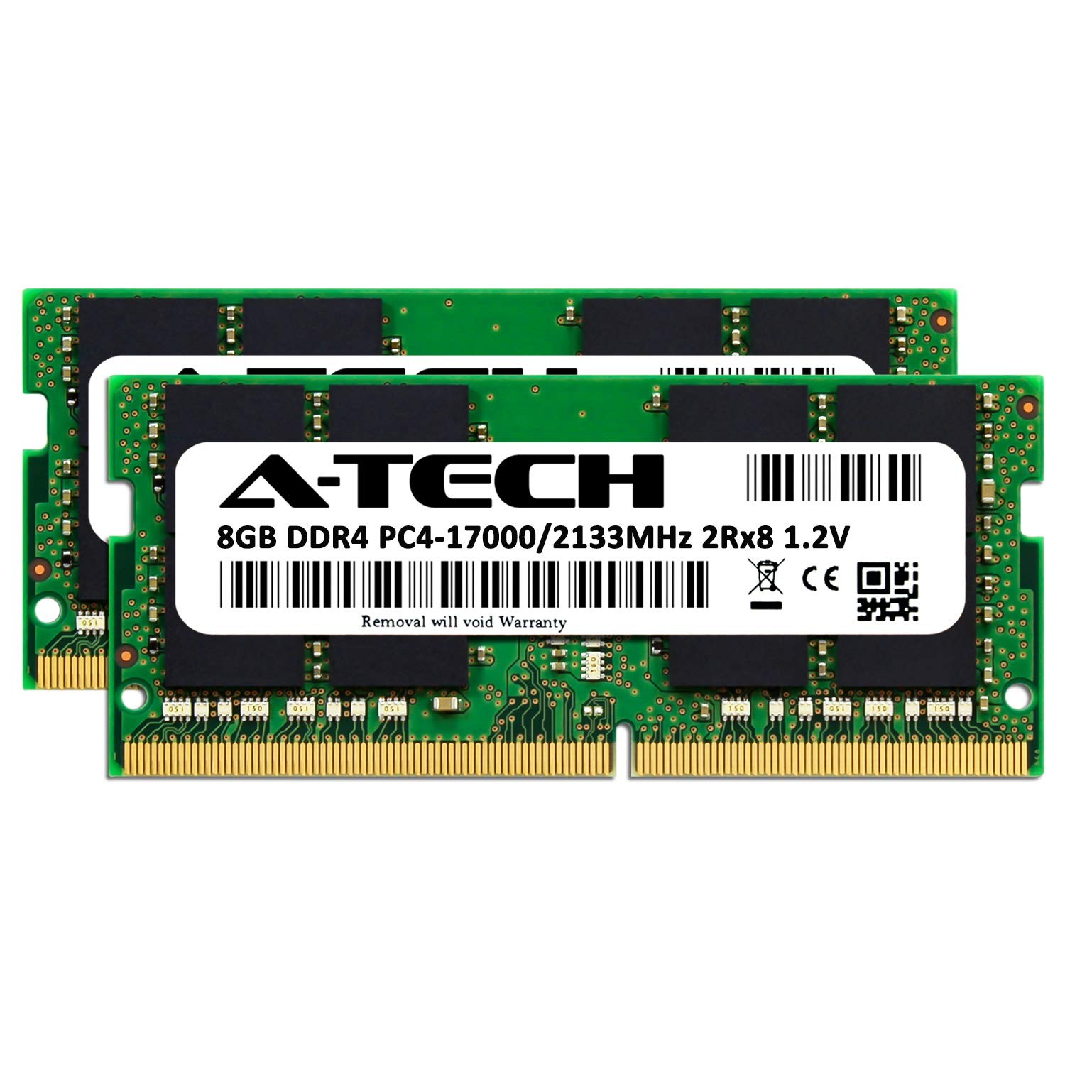 A-Tech 16GB (2x8GB) DDR4 2133MHz SODIMM (8GB x 2) | Kit, Multicolor